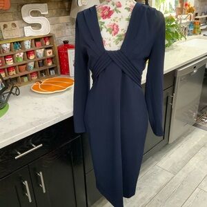 Calvin Klein Deep Blue Long Sleeve Dress